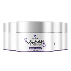 (5 Pack) Nuu Derma Collagen Anti-Aging Cream - Anti-Wrinkle Moisturizing Cream - Picture 1 of 3