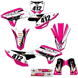 Kit de gráficos Senge rosa 2021-2023 CRF 450 RX 13 FLY compatible con Honda - Imagen 1 de 10