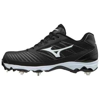 MUJER 6.5 Mizuno BARRIDO AVANZADO 4. TACO DE SOFTBOL (9 CLAVOS, BAJO) BLANCO Y NEGRO Foto 1 de 4