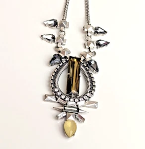 Collana Eclissi Stella e Punti Ciondolo Tono Argento Dichiarazione Splendida - Foto 1 di 8
