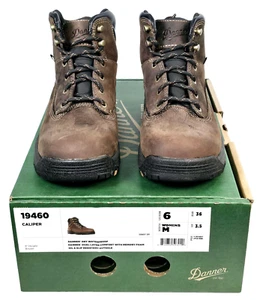 Danner Women's Sz 6 M Caliper 5"  Brown Leather Waterproof Work Boots 19460 USA - Picture 1 of 11