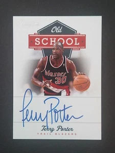 2012-13 Panini Prestige Old School Terry Porter /99 On Card Auto BLAZERS - Picture 1 of 2