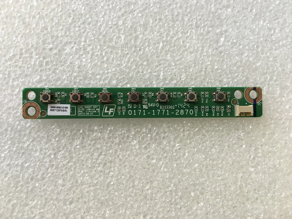 Tablero de botones de llave JVC EM42FTR 3655-0062-0156, 0171-1771-2870 Foto 1 de 1