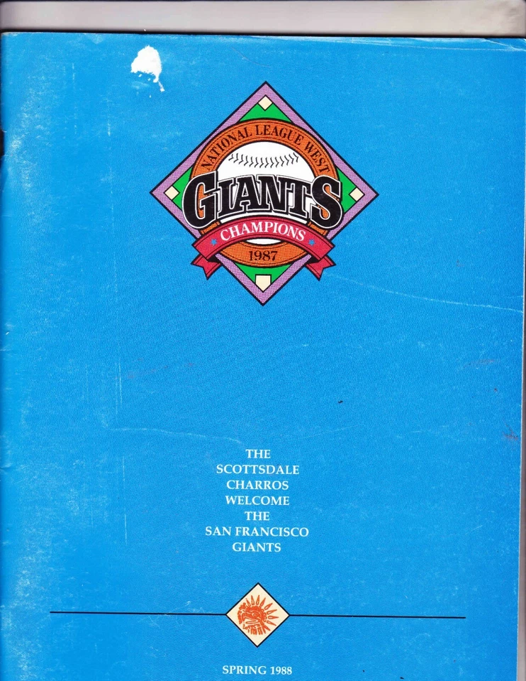 1987 SAN FRANCISCO GIANTS Spring Training Program  - Image 1 of 1
