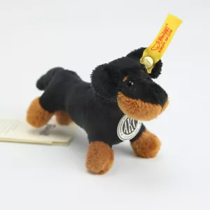 Steiff Miniatura Bassotto Peluche 5 Pollici AKC Kennel Club con Etichette - Foto 1 di 4