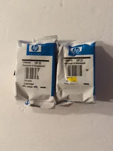 GENUINE HP 21 HP 22 Ink Cartridge 2 Pack for Deskjet 3910 Officejet J3635 - Picture 1 of 1
