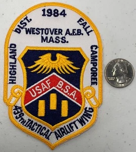 Westover Westover Air Force Base Mass. U.S.A.F. Patch BSA Vintage - Picture 1 of 5