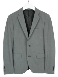 Blazer Slim Fit Blanc LINDBERGH Homme US 40 À Un Bouton Notch Melange - Photo 1/12
