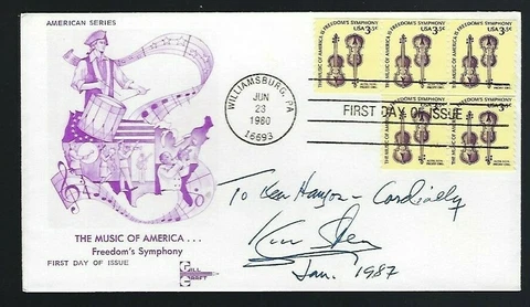 Isaac Stern signed autographed cover Important Violinist Cover