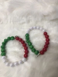 Armband mexikanische Flagge, rot, grün, weiß Handarbeit, neu - Bild 1 von 6