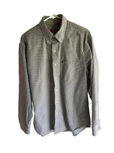 IZOD Wrinkle Free Black Str Long Sleeve Button Down Men’s Shirt Sz M #4861956 - Picture 1 of 9