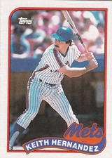 Keith Hernandez 1989 Topps MLB Card # 480 New York Mets + Free Mystery Card