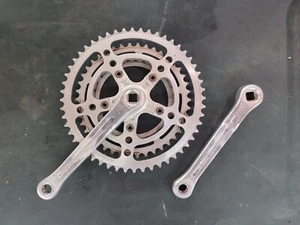 Vintage STRONGLIGHT Mod 99 TRIPLE Crankset - 52-42-32 - French Threaded - Picture 1 of 7