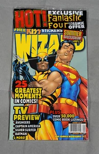 Wizard Magazine September 1998 KISS Sticker Insert  Superman Wolverine - Picture 1 of 2