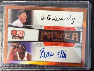 Jahvon Quinerly Keon Ellis 2021-22 Leaf Pro Set Power Combo Dual Auto - Picture 1 of 2