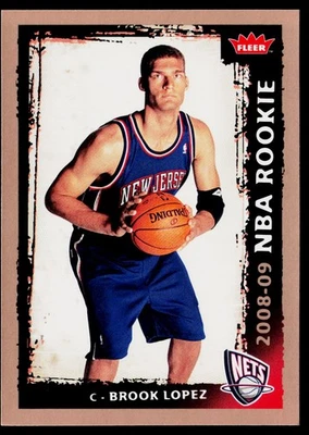 2008-09 Fleer #210 Brook Lopez New Jersey Nets Rookie - Image 1 of 2