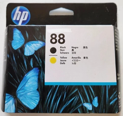 ¡Nuevo! Cabezal de impresión original HP C9381A 88 negro/amarillo genuino caducidad 03/2021 Foto 1 de 1