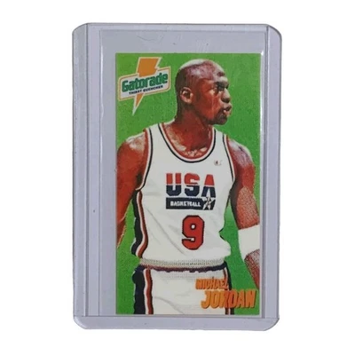Michael Jordan 1992 Team USA Basketball Gatorade Green Sticker #9 Chicago Bulls  - Image 1 of 2