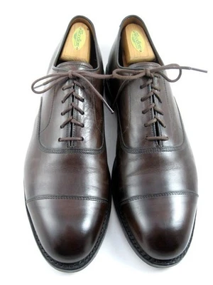 Allen Edmonds "PARK AVENUE" Leather Cap-Toe Oxfords 12 D Espresso Brown (593N) - Image 1 of 4