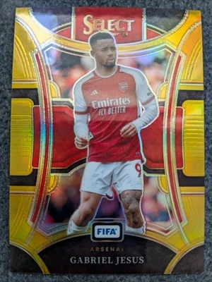 2023-24 PANINI SELECT FIFA GABRIEL JESUS MEZZANINE GOLD PRIZM#102#D02/10 - Image 1 of 2