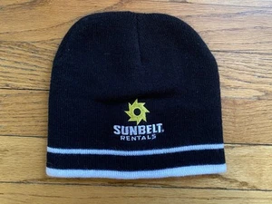 Sunbelt Rentals Beanie Adult One Size Black Yellow - Picture 1 of 5