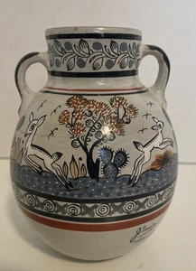 Handmade Vintage Pottery Pitcher Signed Jimón, Mexico 5” *read - Picture 1 of 14