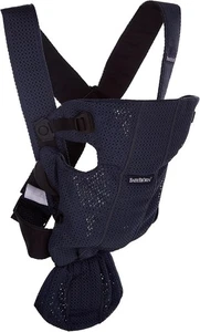 BabyBjörn Baby Carrier Mini – 3D Mesh, Navy Blue | Lightweight and Breathable - Picture 1 of 12