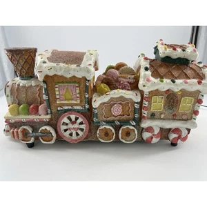 Cracker Barril Fibra Óptica Iluminado Navidad Express Tren Jengibre Pan Vacaciones - Imagen 1 de 17