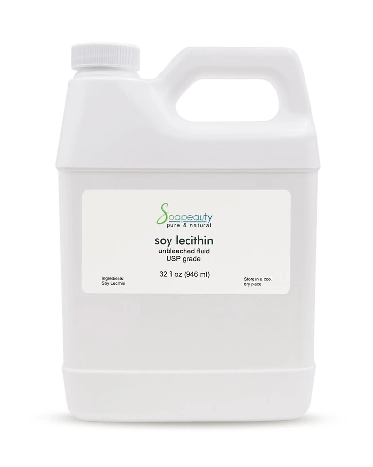 Emulsionante líquido sin blanquear de lecitina de soja 100 % natural y puro 32 fl oz Foto 1 de 1