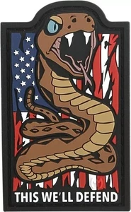 Parche Maxpedition This We'll Defend con hoja forrada de campo de bucle adicional - DFNDC - Imagen 1 de 2