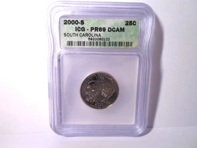 2000-S South Carolina Quarter ICG PR69DCAM  *Proof* - Image 1 of 4