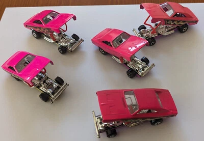 6 Matchbox Superfast Colour Bases, All Different 70 Dodge Dragsters EXC CAR Lot - Image 1 of 4