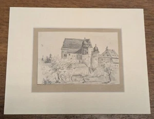 TOPP Bleistift Zeichnung E H Compton Feldafing RAR !!! - Bild 1 von 2