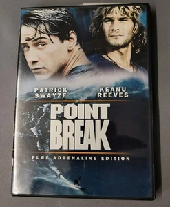 Point Break Movie DVD Patrick Swayze Keanu Reeves Rated-R 90s Classic - Picture 1 of 8