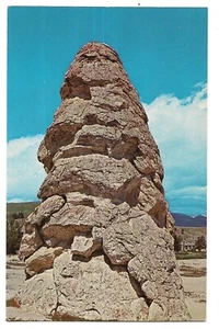 LIBERTY CAP Rock Formation Cone Yellowstone National Park Wyoming Postcard WY - Picture 1 of 2