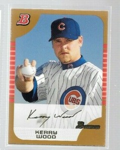 2005 Bowman Gold Kerry Wood #6 Cubs