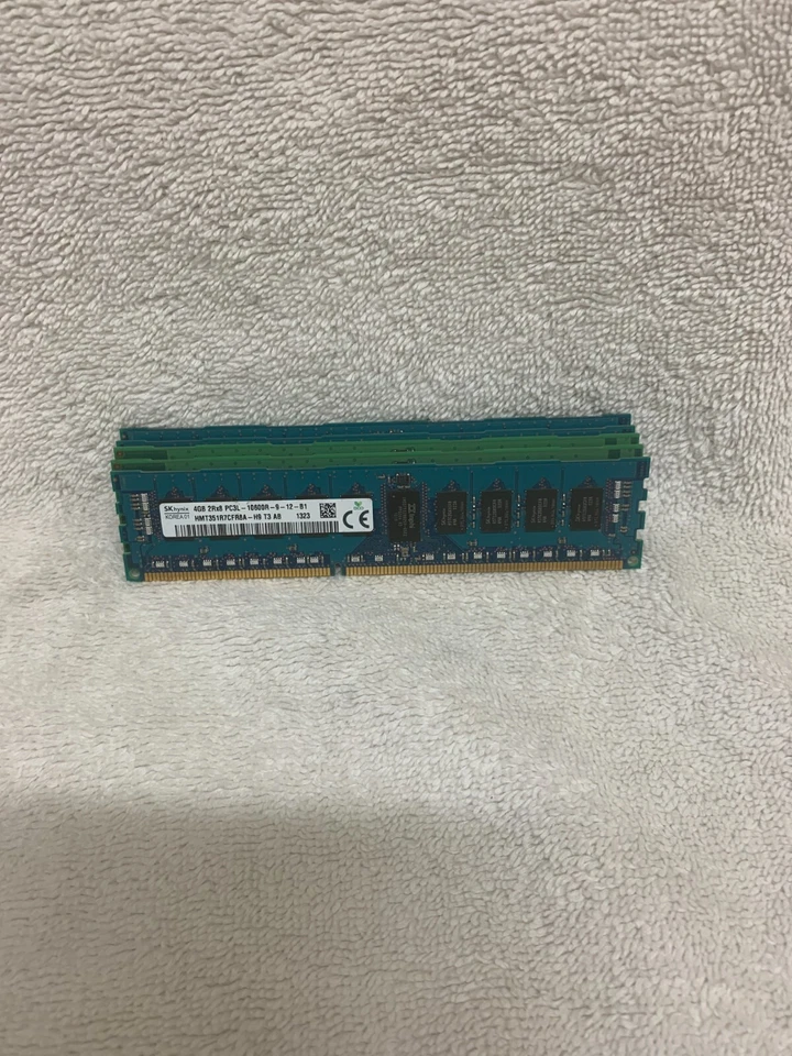 Lote de 5 8 GB (40 GB en total) Samsung/SK Hynix PC3L-12800U RAM de escritorio - ¡USADO!! Foto 1 de 1