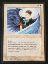 Seraph Ice Age LP MTG Magic the Gathering Card