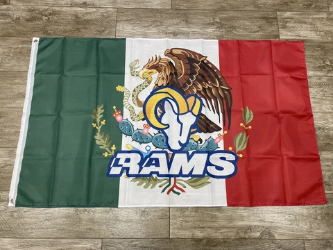 3 x 5 flag Los Angeles Rams Super Bowl LVI 56 Champions  2021 LA OBJ KUPP MVP Cover
