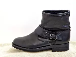 H by Hudson men Comfort Boots Leather Black UK 6 EU 40 - Imagen 1 de 9