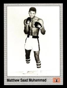 1991 ALL WORLD BOXING #118 Mathew Saad Muhammad - Picture 1 of 2