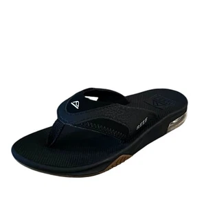Reef Fanning Boys Flip Flop Black Sandals Size 1 Youth - Picture 1 of 12