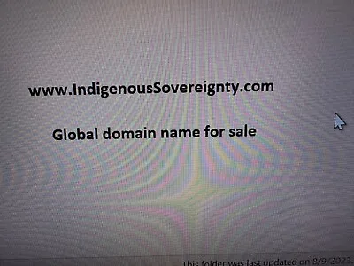 Www.IndigenousSovereignty.com  - Global Domain Name For Sale - Offers Invited • 23,750$