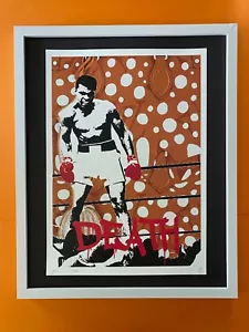 Death NYC LG gerahmt 16x20 Zoll Pop Art Original zertifiziert / Muhammad Ali Knockout 2 - Bild 1 von 6