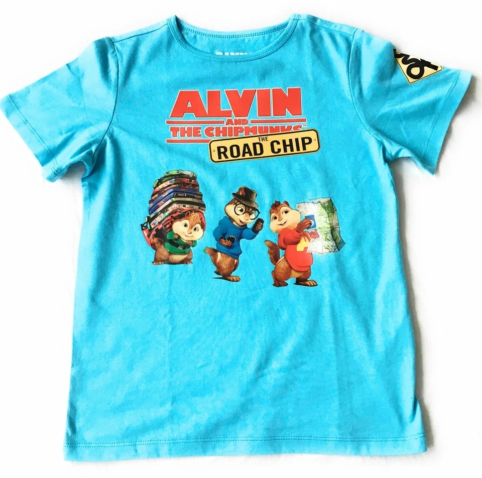 T-Shirt Alvin & The Chipmunks ROAD CHIP Film - mittlere Kinder - NEU