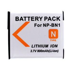 NP-BN1 N Type Battery for Sony DSC-W800 W810 W830 W510 TX7 TX9 TX20 TX10 TX55