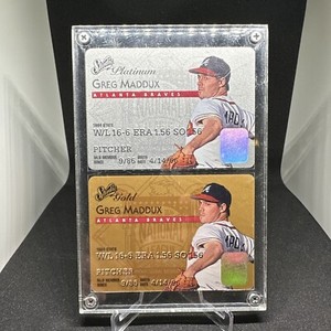 1995 Donruss Studio Greg Maddux 6 Of 25 &6 Of 50 ( Case Has Scratches NOT Card)