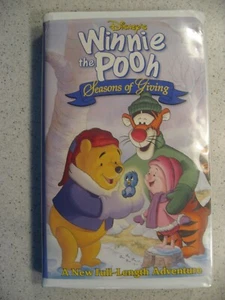 Vintage Disney Winnie the Pooh Seasons of Giving VHS 1999 Clamshell - Imagen 1 de 3