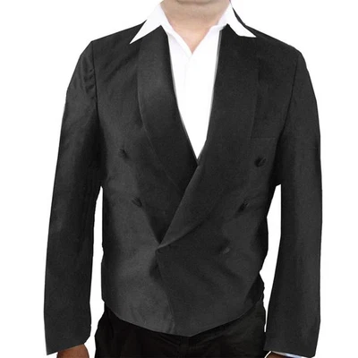 Mens Eton Jacket, Double Breasted Spencer-Style, Polyester - Image 1 of 2