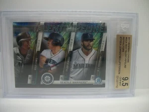 2017 BOWMAN CHROME Mega Box TP SEATTLE BGS GEM MINT 9.5 Lewis/O'Neill/Peterson - Picture 1 of 2